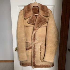 NWOT Luxury shearling vintage winter coat